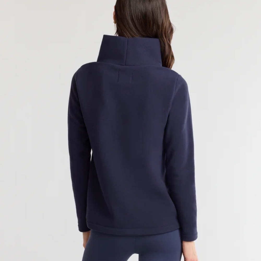 Excellent Condition! Dudley Stephens Vello Fleece Greenpoint Turtleneck Navy, XS - Picture 3 of 10